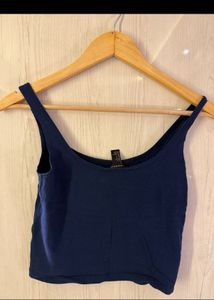 Blue Forever 21 Tank Top Stretchable
