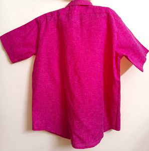 Dark Pink Formal Shirt For Men