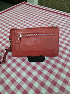 Red Leather Wallet For Ladies