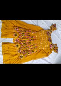 Designer Sharara Set For Haldi Function
