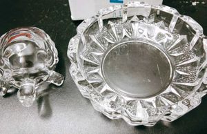 Vintage Crystal Turtle Dish