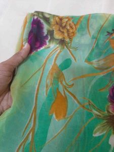 80)new Multicolour Printed Saree