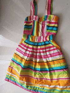Colorful Striped Dress