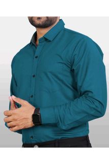 Teal Long Sleeve Casual Shirt