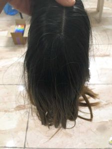 Highlighted Medium Length Hair Wig