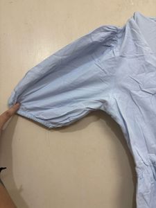 Blue Embroidered Dress