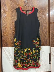 Black And Red Kurta Salwar