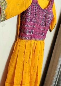 Beautiful Saree Stiched Ethnic Dress 💛🌟😍