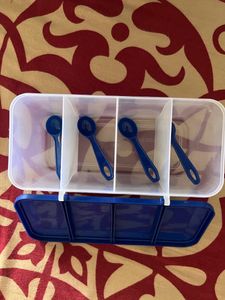 4 In 1 New Container With Spoon Totally Brand Ne