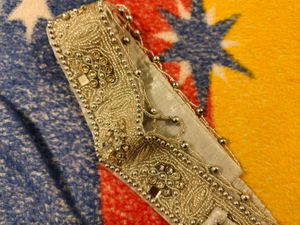 Saree Belt ( White Heavy Stone Work)