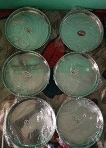 New Steel Plates- 6 Big And Six Small Set