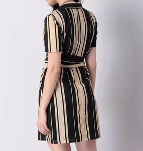 Faballey Striped A-line Dress (new)
