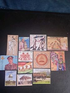 12 Collectible INDIAN STAMPS