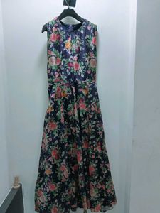 Floral Simple Ethnic Gown