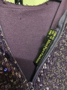 Sparkly Purple Peplum Dress