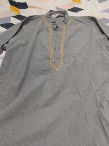 Grey Embroidered Tunic