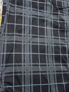 VebNor Grey-black checked Casual shirt