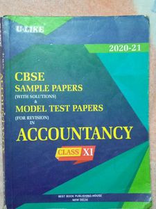 CBSE Class XI Accountancy Sample Papers