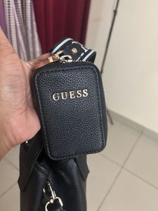 authentic Guess Black Tote Bag