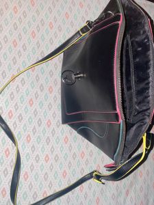 Allen Solly Classic Black Muticolored Handbag