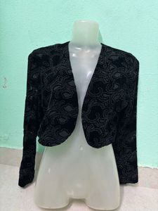 Velvet Cropped Bolero 🖤