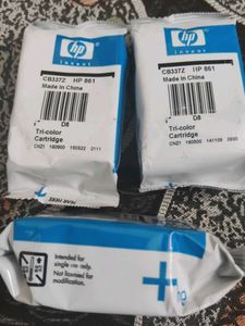 HP 861 Tri-color Cartridge SET OF 3