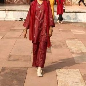 Maroon colour ord set 💗