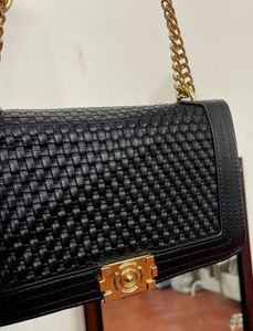 Dusto Black Quilted Sling Bag