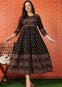 Black Polka Dot Kurthi