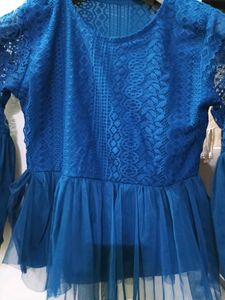 Cinched Bluse Fril Top