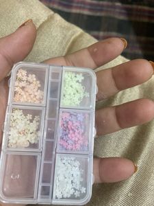 Pastel Flower Nail Art Charms
