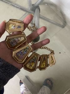 (Anti-tanish)Statement Necklace - Yellow