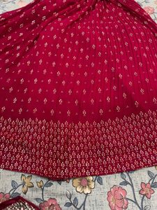 🔥 Hot Pink Mirror work Lahenga 🔥