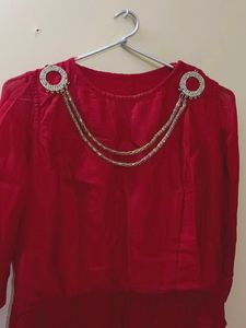 Front Slit Kurta With Pant And Dupatta