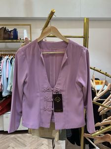 Korean Lilac Button-Up top