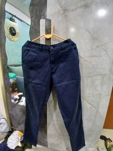 Navy Blue Casual Pants
