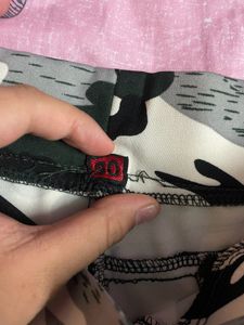 Low Waist Camo Print Pant