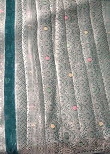 Elegant new green saare🖇️