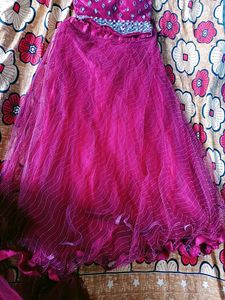Pink Embellished Lehenga Set