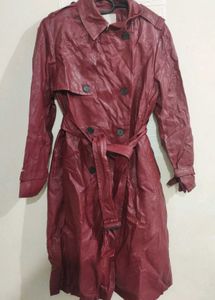 Burgundy Trench Coat