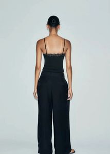Black Lace Trim Bodysuit