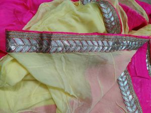 2 Shade Beautiful Saare With Blouse Piece