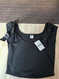 Black Ribbed Tank Top