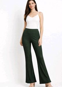 New With Tag - Pine Green Flared Pants