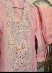 pakistani pink kurta set