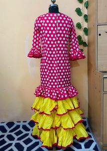 Flamenco Inspired Polka Dot Dress