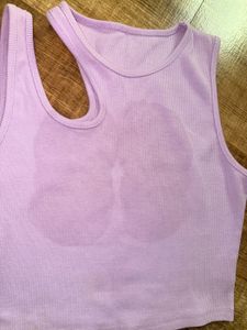 Lilac Cutout Tank Top