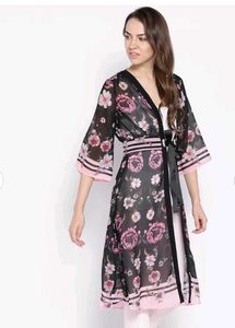 Madame Floral Print Kimono Shrug