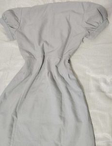 ✨Elegant Grey Fit &amp; Flare Dress🤩