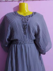 grey long frock